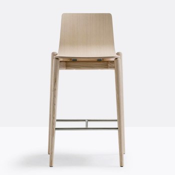 Sgabello Malmo interno frassino 65 o 76cm vari colori