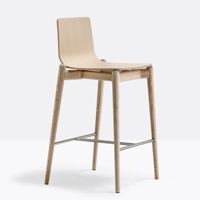 Sgabello Malmo interno frassino 65 o 76cm vari colori