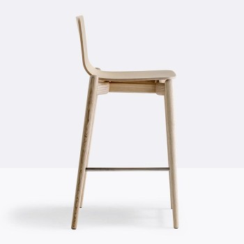 Sgabello Malmo interno frassino 65 o 76cm vari colori