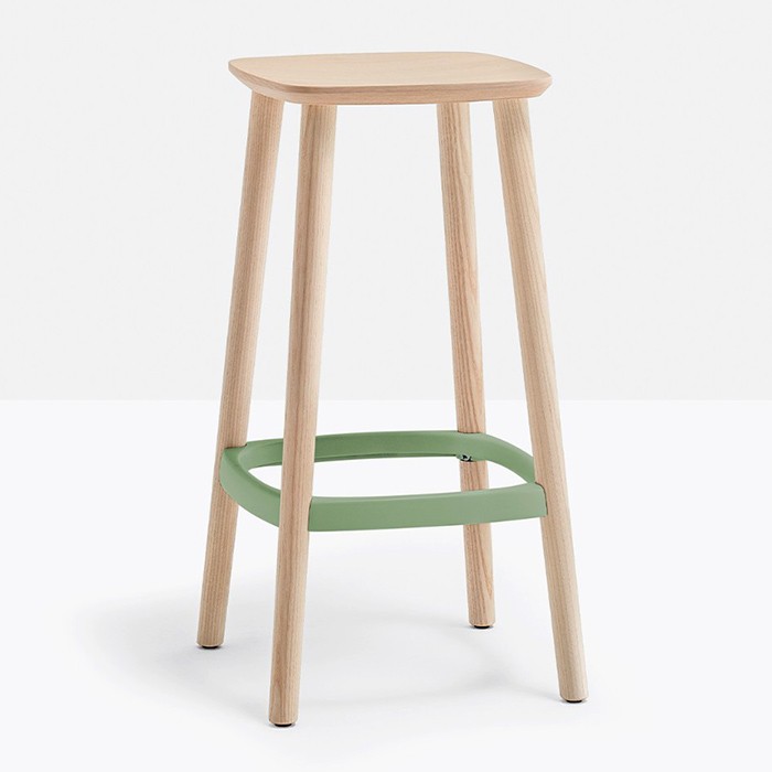 Sgabello Babila frassino 65 o 75cm vari colori