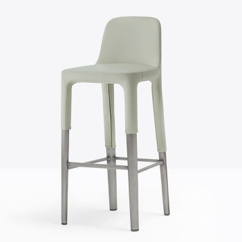 Sgabello Ester imbottito 65 o 75cm vari colori