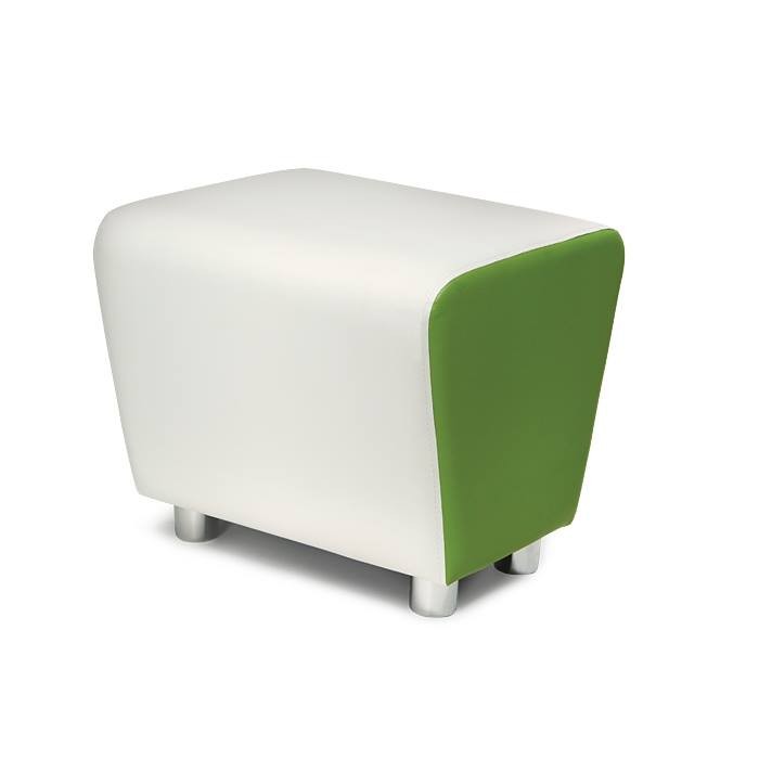 Pouf Hyppo bicolore in ecopelle