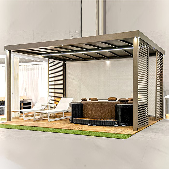 Gazebo Lumi  vare misure, da 3x3 a 5x4