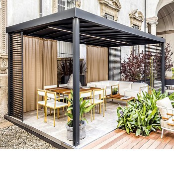 Gazebo Lumi  vare misure, da 3x3 a 5x4