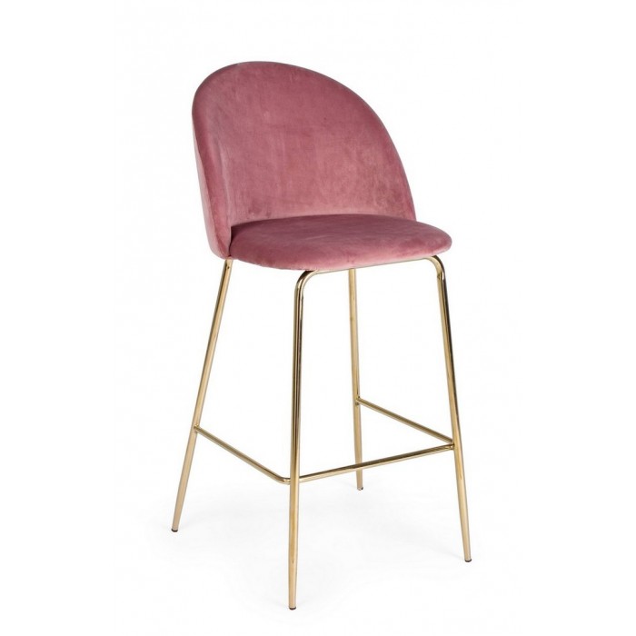 Sgabello Carry  74 cm velluto vari colori