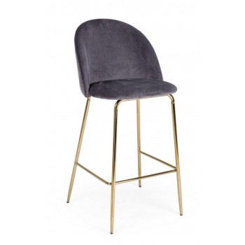 Sgabello Carry  74 cm velluto vari colori