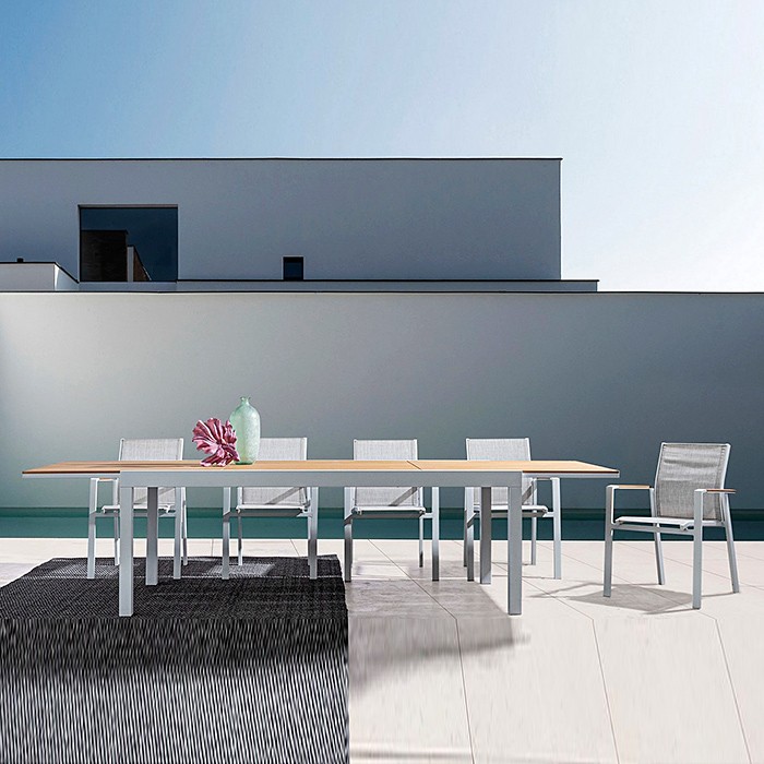 Tavolo Elias cm 140x200, 198x100, 200-300 bianco o antracite