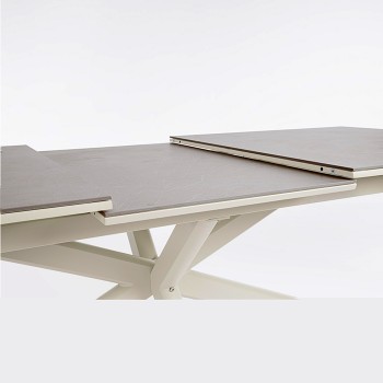 Tavolo Pascal allum. bianco o antrac. allung. 200-260x100