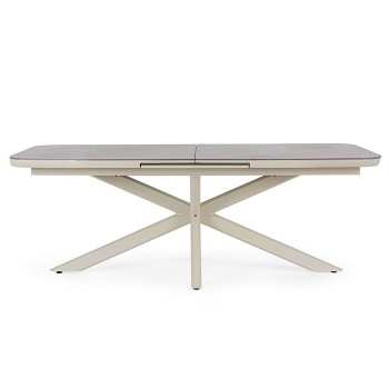 Tavolo Pascal allum. bianco o antrac. allung. 200-260x100