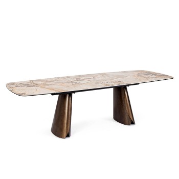 Tavolo Patagonia da 180 a 260 x100cm piano ceramica