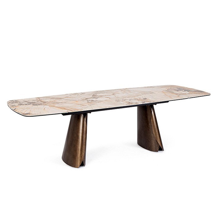 Tavolo Patagonia da 180 a 260 x100cm piano ceramica