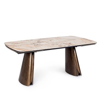Tavolo Patagonia da 180 a 260 x100cm piano ceramica