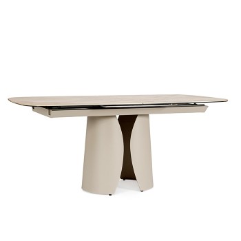 Tavolo Ardis 180-240x95 da interno beige chiaro piano ceramica