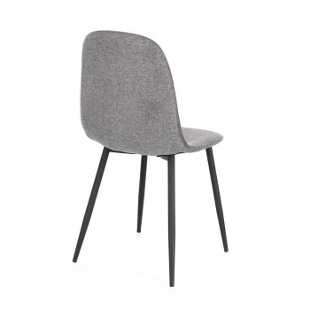 sedia Irelia velluto grigio