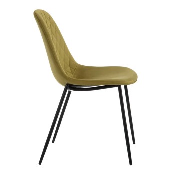 Sedia verde tessuto 46 X51 H.83