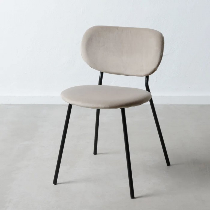 Sedia tessuto e metallo 46x49 h.75
