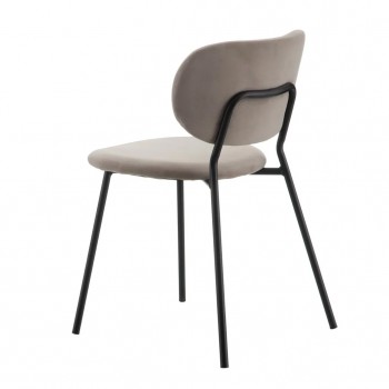 Sedia tessuto e metallo 46x49 h.75