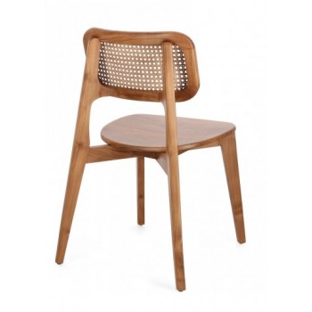 Sedia Abby 52x56 teak naturale